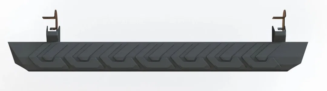400029 – MAXWAY INT. Running Board, Powder Coated Black Aluminum Unlighted Mounting Bracket Required